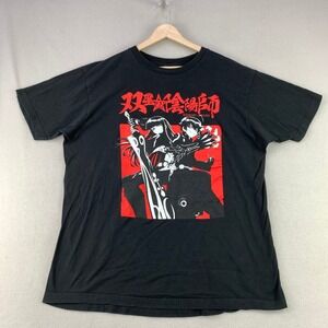 Twin Star Exorcists T-Shirt Mens XL Black Anime Graphic Tee Cotton Crunchyroll